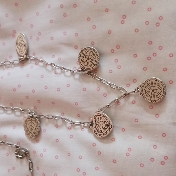 Brighton Green Tone Charm Long Chain Necklace - Picture 9 of 9